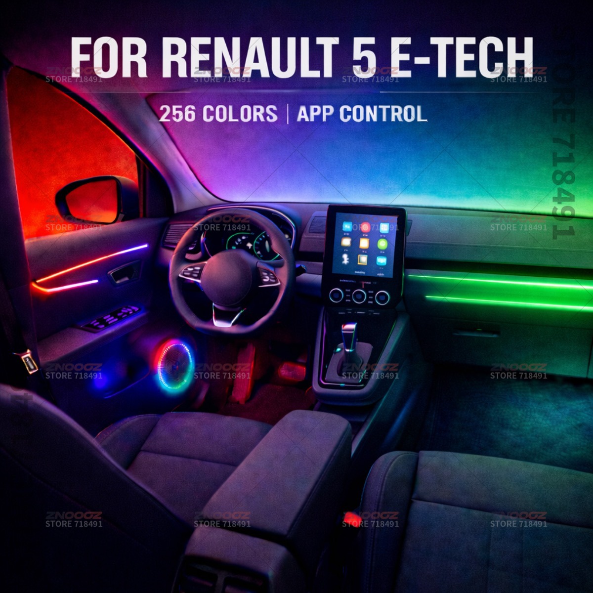 22in1 RGB سيارة الداخلية الاكر - مراجعة Tech Lighting Accessories وسعره